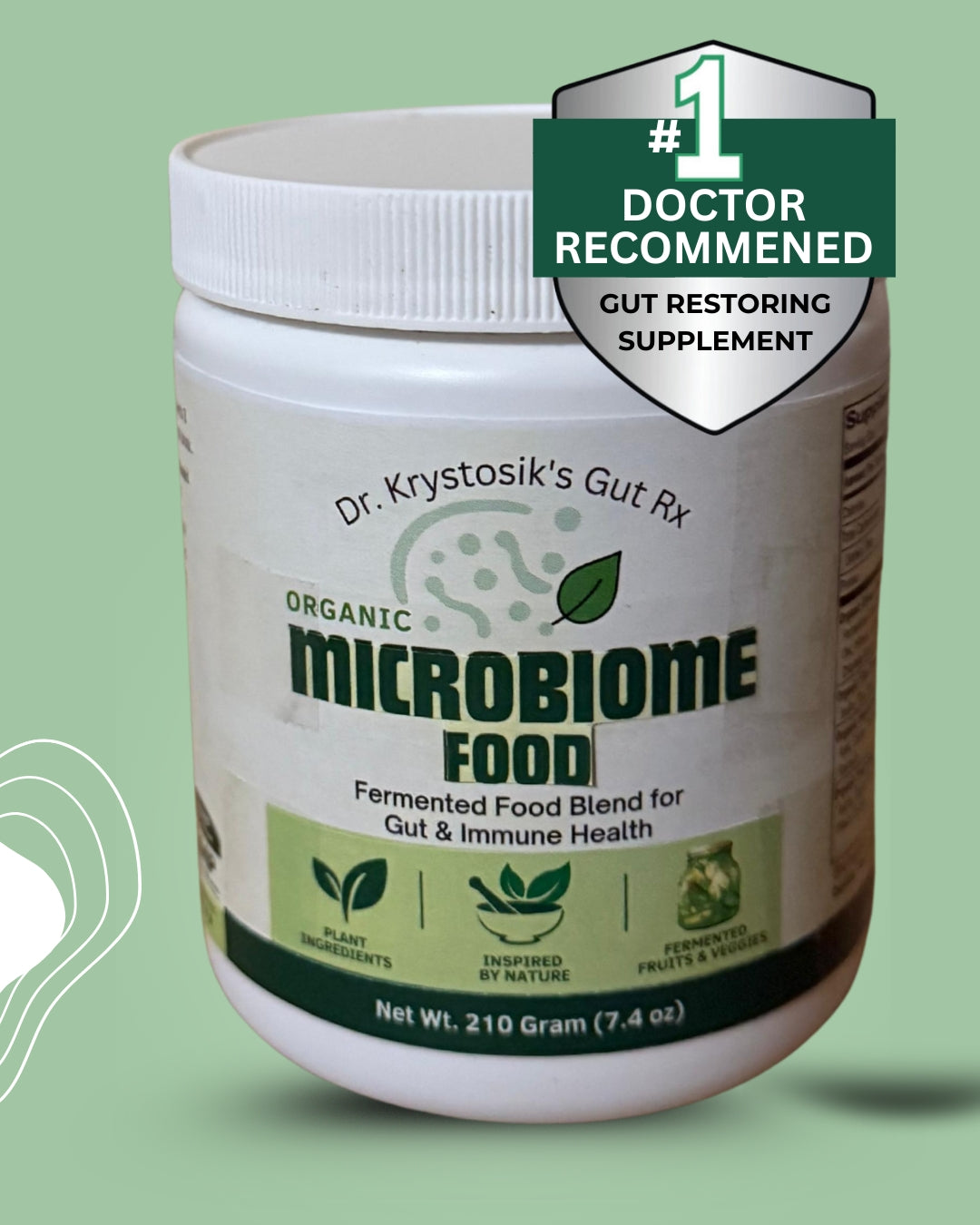 MICROBIOME FOOD the #1 Doctor Recommended Gut Healing Food by Dr. Krystosik